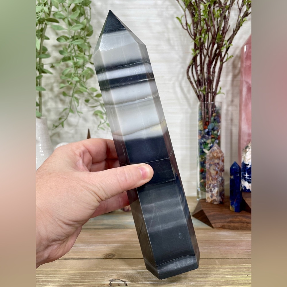 2265 Extra Large Tai Chi Jasper Crystal Tower - Picture 13 of 13